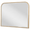 Lno Dresser Mirror, Beige Oak Wood Frame, Rectangular Shape, 36"
