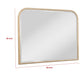 Lno Dresser Mirror, Beige Oak Wood Frame, Rectangular Shape, 36"