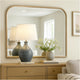 Lno Dresser Mirror, Beige Oak Wood Frame, Rectangular Shape, 36"