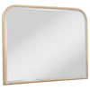 Lno Dresser Mirror, Beige Oak Wood Frame, Rectangular Shape, 36"