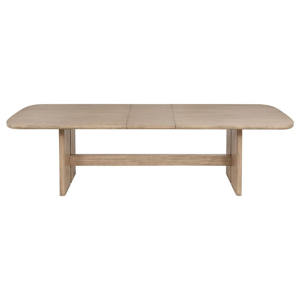 Lno 7-Piece Rectangular Dining Table Set 6 Chairs Beige Wood BM338039