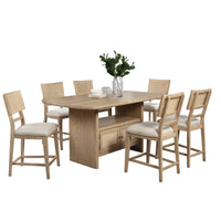 Beige Brown Oak, Beige, Brass