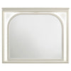 Ory Dresser Mirror Touch LED Lighting Pearl White Wood Frame 36’’ BM338045
