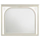 Ory Dresser Mirror Touch LED Lighting Pearl White Wood Frame 36’’ BM338045