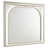 Ory Dresser Mirror, Touch LED Lighting Pearl White Wood Frame, 36"