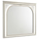 Ory Dresser Mirror, Touch LED Lighting Pearl White Wood Frame, 36"