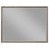 Lyni Dresser Mirror Washed Oak Gray Wood Frame Rectangular 40’’ BM338047