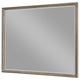 Lyni Dresser Mirror Washed Oak Gray Wood Frame Rectangular 40’’ BM338047