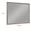 Lyni Dresser Mirror Washed Oak Gray Wood Frame Rectangular 40’’ BM338047