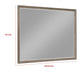 Lyni Dresser Mirror Washed Oak Gray Wood Frame Rectangular 40’’ BM338047