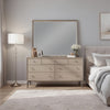 Lyni Dresser Mirror, Washed Oak Gray Wood Frame, Rectangular 40"