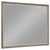 Lyni Dresser Mirror, Washed Oak Gray Wood Frame, Rectangular 40"