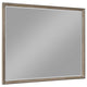 Lyni Dresser Mirror, Washed Oak Gray Wood Frame, Rectangular 40"