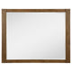 Reon Dresser Mirror Ash Brown Wood Frame Vertical Fluting 38’’ BM338050