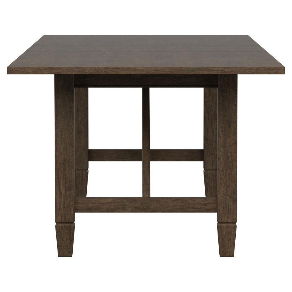 Andy 7pc Dining Table Set | Cane Rattan Back| Brown Mahogany | Beige BM338062