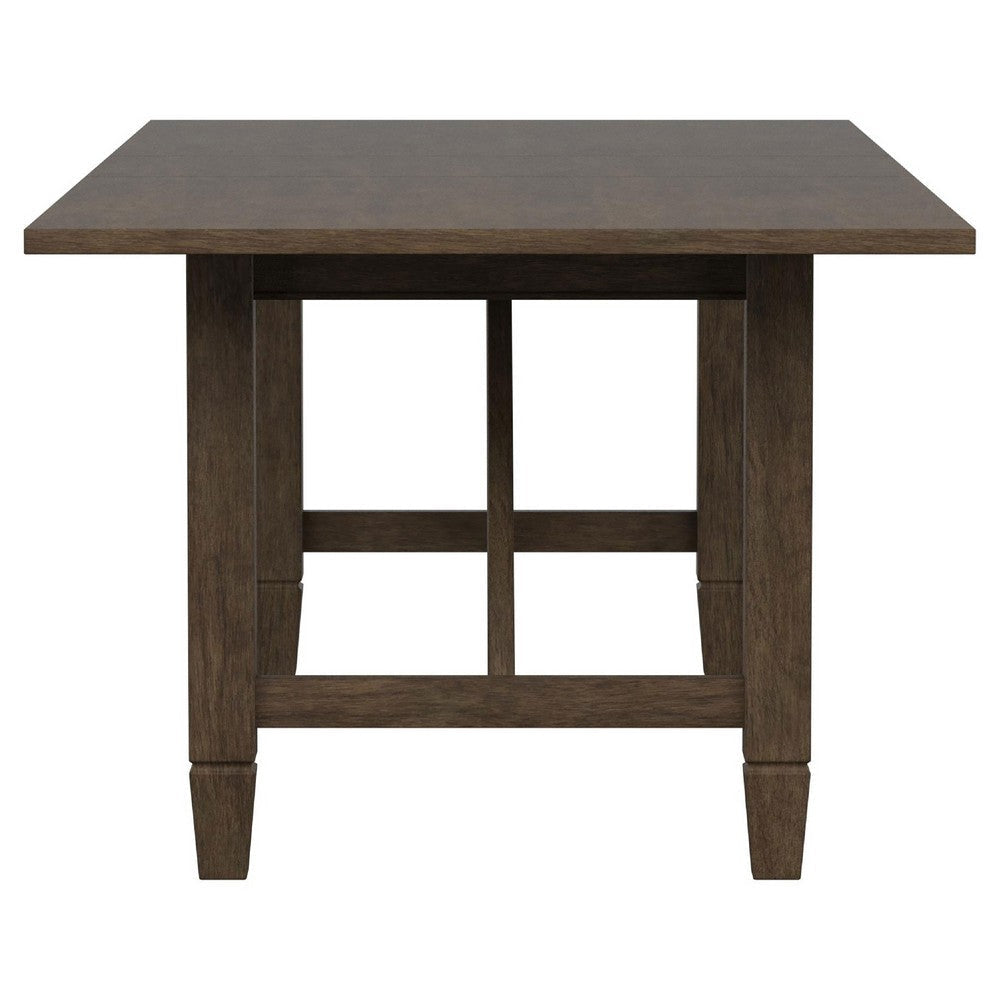 Andy 9pc Dining Table Set | Cane Rattan Back| Brown Mahogany | Beige BM338063