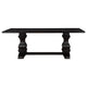 Akins 5pc Dining Table Set | Brown Pine Wood | Button Tufted Beige BM338064
