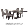 Phelly 5pc Dining Table Set | 95-123’’ Extendable Top | Gray | Black BM338066