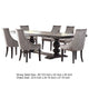 Phelly 7pc Dining Table Set | 95-123’’ Extendable Top | Gray | Black BM338067