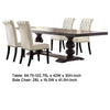Phelly 5pc Dining Set | 95-123’’ Extendable Table | Beige Black BM338069