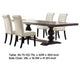 Phelly 5pc Dining Set | 95-123’’ Extendable Table | Beige Black BM338069