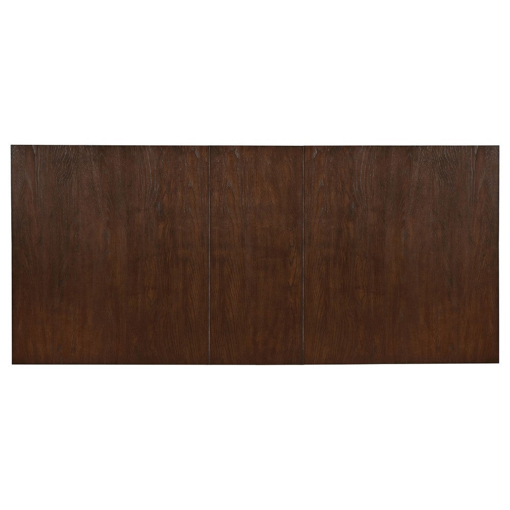 Sev 5pc Dining Table Set | 84-104’’ Top | 4 Cream Velvet Chairs | Java Brown BM338074