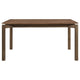 Rida 7pc Dining Table Set w 6 Upholstered Chairs | Natural Walnut Brown BM338091