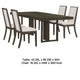 Cora 5pc Dining Table Set | Dark Gray Chevron Top | 4 Beige Chairs BM338092