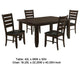 Diyi 5pc Dining Table & 4 Chairs Set w Ladder Back | Brown Faux Leather BM338097