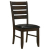 Diyi 6pc Dining Table 4 Chairs and Bench Set | Brown Faux Leather BM338098