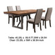 Zor 5pc Dining Set | 60-77’’ Extendable Table | 4 Chairs | Taupe Gray BM338111
