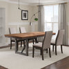 Zor 5pc Dining Set | 60-77" Extendable Table | 4 Chairs | Taupe Gray