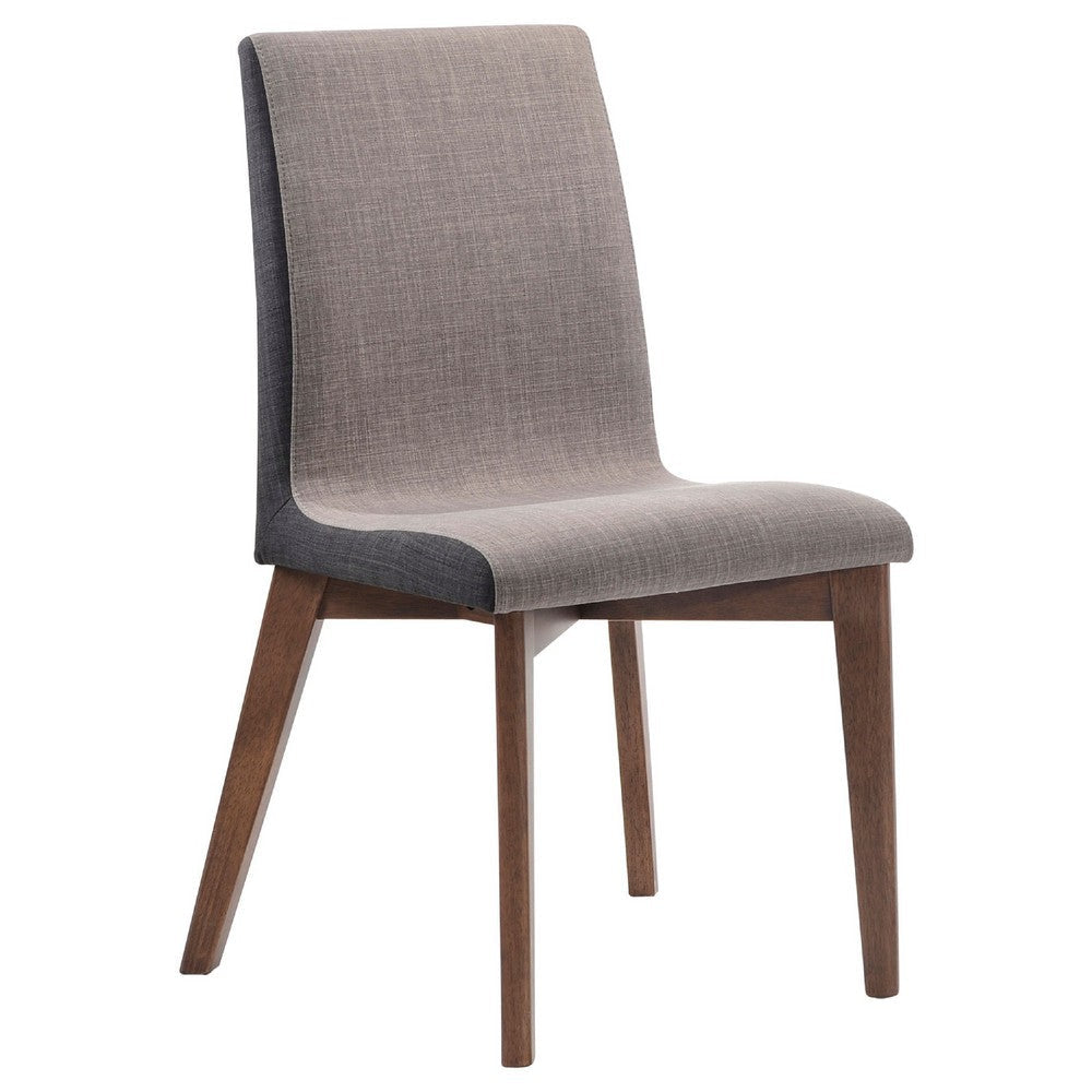 Bera 5pc Dining Set w Chairs | 59-75’’ Extendable | Walnut Brown | Gray BM338113