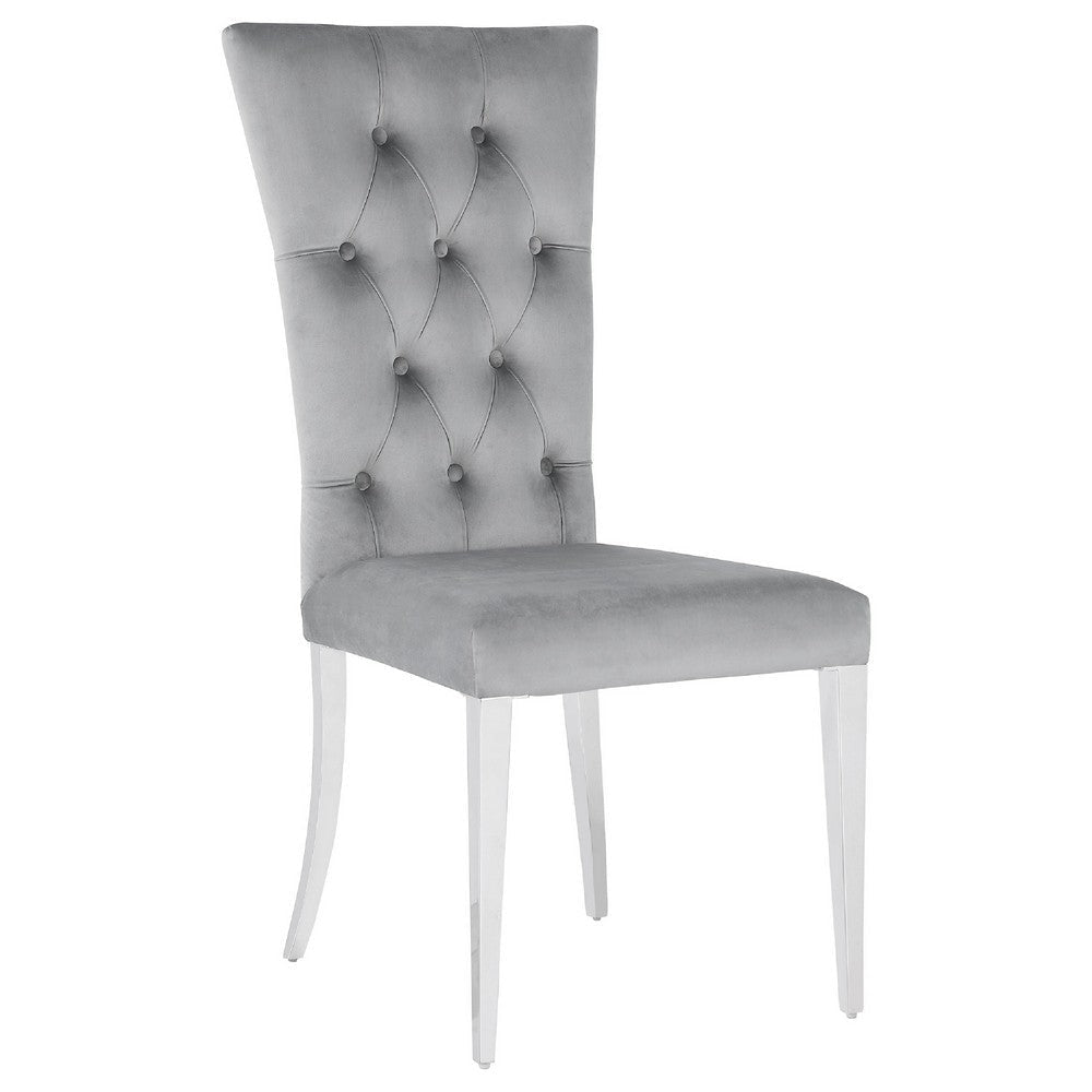 Kery 7pc Dining Table Set | Modern Gray Faux Marble | 6 Side Chairs BM338120