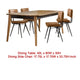 Hom 5pc Dining Table Set | Natural Sheesham Top | Camel Brown Leather BM338127