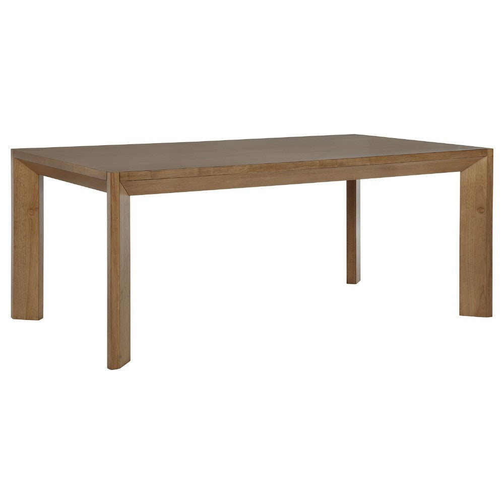 Rune 5pc Dining Table Set | Natural Brown | 4 Oatmeal Gray Chairs BM338132