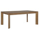 Rune 5pc Dining Table Set | Natural Brown | 4 Oatmeal Gray Chairs BM338132