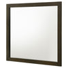 Wlly Dresser Mirror with Wide Frame | 39" Dark Brown Hardwood