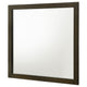 Wlly Dresser Mirror with Wide Frame | 39" Dark Brown Hardwood