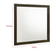 Wlly Dresser Mirror with Wide Frame | 39" Dark Brown Hardwood