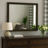 Wlly Dresser Mirror with Wide Frame | 39" Dark Brown Hardwood
