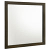 Wlly Dresser Mirror with Wide Frame | 39" Dark Brown Hardwood