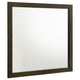 Wlly Dresser Mirror with Wide Frame | 39" Dark Brown Hardwood