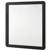 Cavy Dresser Mirror | Rounded Corners and Flat Glass | Black Melamine BM338137
