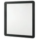 Cavy Dresser Mirror | Rounded Corners and Flat Glass | Black Melamine BM338137