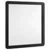 Cavy Dresser Mirror | Rounded Corners and Flat Glass | Black Melamine