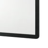 Cavy Dresser Mirror | Rounded Corners and Flat Glass | Black Melamine BM338137