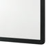 Cavy Dresser Mirror | Rounded Corners and Flat Glass | Black Melamine BM338137