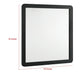 Cavy Dresser Mirror | Rounded Corners and Flat Glass | Black Melamine BM338137