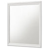 Nim Rectangular Dresser Mirror | Molded Trim Frame | 38’’ White Wood BM338138